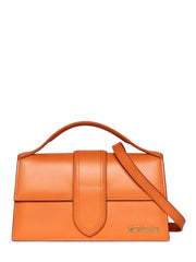 Grand Bambino Small Leather Tote Bag – Orange | Mini Hand & Shoulder Carry