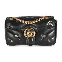 Shoulder Bag in leather (Black)