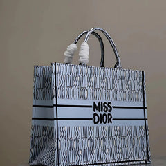 Medium Miss Book Tote Blue