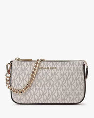 MD Chain Pouchette Bag With Dust Bag (White - 249)