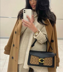 Leather Shoulder Bag With OG Box & Dust Bag (Printed_Black-244)