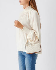 MD Chain Pouchette Bag With Dust Bag (White - 249)