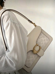 Shoulder Bag With OG Box & Dust Bag (Printed_White-848)