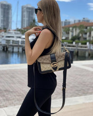 Signature Shoulder Bag With OG Box & Dust Bag (Brown-134)