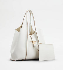 Timeless Premium Quality Leather Bag With Extra Pouch & OG Magnetic Box With Dust Bag (White - 445)