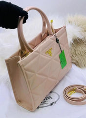 Symbole Large Tote Bag With Dust Bag (Pink-404)