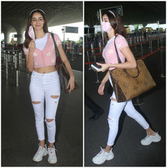 Monogram Tote – Premium Leather Finish with Dust Bag (Brown)