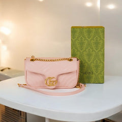 Medium Shoulder Bag With OG Box & Dust Bag (Pink-728)