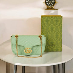 Shoulder Bag With OG Box & Dust Bag (Green-536)