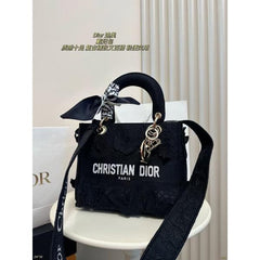 Embroidery Luxurious Quality With OG Magnetic Gift Box & Dust Bag & Scarf (Black-875)