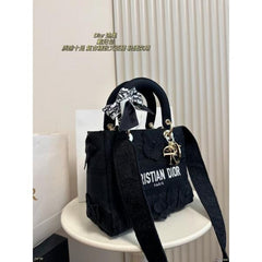 Embroidery Luxurious Quality With OG Magnetic Gift Box & Dust Bag & Scarf (Black-875)