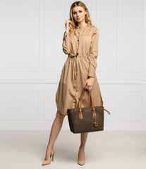 Signature Logo Tote Bag (Brown )