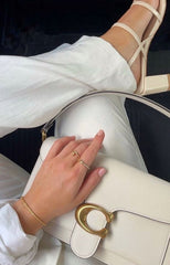 Sling and Shoulder Bag With OG Box & Dust Bag (White-846)