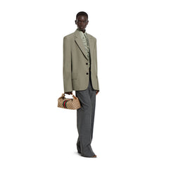 Vanity medium top handle bag (Brown)