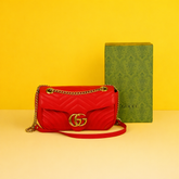 Medium Shoulder Bag With OG Box & Dust Bag (Red-529)