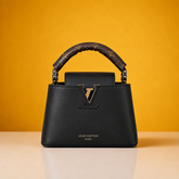 Premium Quality Leather Bag With OG Box & Dust Bag & Extra Shoulder Strap (Black )