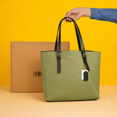 Moille Tote Medium Size Bag (Green )