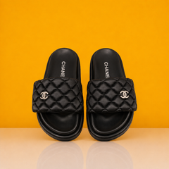 Flip Flops With OG Box & Carry Bag (Black-1077)
