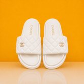 Flip Flops With OG Box & Carry Bag (White-1078)