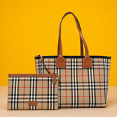 Tote Bag With Detachable Pouch & Dust Bag (Brown-1155)