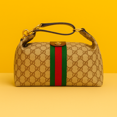 Vanity medium top handle bag (Brown)