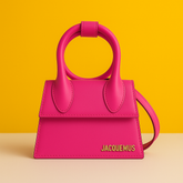 Chiquito Noeud Bag With OG Box Dust Bag & Extra Sling Belt (Haut Pink - 137)