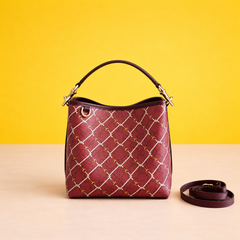 Premium Bucket Bag With OG Box & Dust Bag (Burgundy - 1250)