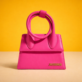 Chiquito Noeud Bag With OG Box Dust Bag & Extra Sling Belt (Haut Pink - 137)