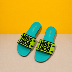Premium Dway Slide With OG Box & Carry Bag (Yellow_Green-1062)