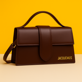 Grand Bambino Small Leather Tote Bag – Structured Mini Shoulder & Hand Carry (Brown)