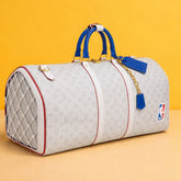 NBA Monogram Limited Edition Premium Duffle With Dust Bag (White - 1139)
