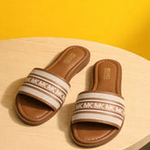 Sadler Slide Flats With OG Box & Dust Bag (White - 1099)