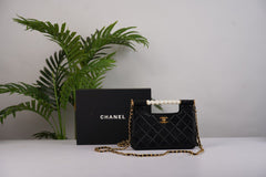 Pearl bag with premium leather (Black)