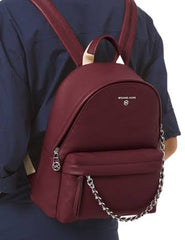 Premium Backpack with zip compartments (Maroon )