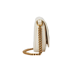 Marmont moon cross body bag (White)