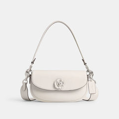Emmy Saddle Bag 23 With Tea Rose (White)