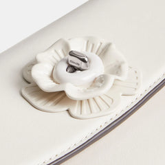 Emmy Saddle Bag 23 With Tea Rose (White)