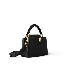 Premium Quality Leather Bag With OG Box & Dust Bag & Extra Shoulder Strap (Black )