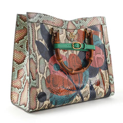 Python Premium Tote Bag With OG Magnetic Box & Dust Bag (Python-531)