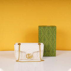 Medium Shoulder Bag With OG Box & Dust Bag (White-729)