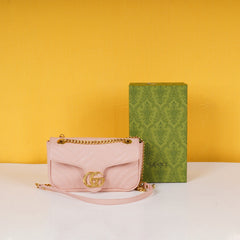 Medium Shoulder Bag With OG Box & Dust Bag (Pink-728)