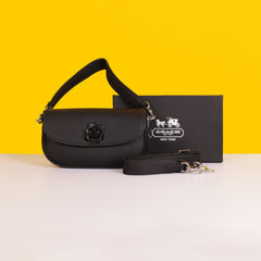 Emmy Saddle Bag 23 With Tea Rose Black