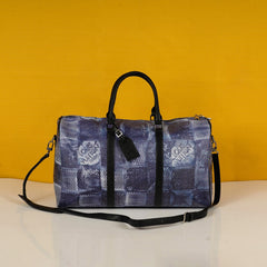 Damier Salt Keepall Bandouliere 50 Bag Blue N50059