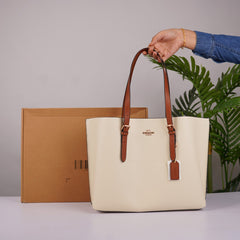 Mollie Tote Medium Size Bag (Beige)