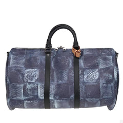 Damier Salt Keepall Bandouliere 50 Bag Blue N50059