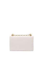 Girls Small leather shoulder bag White