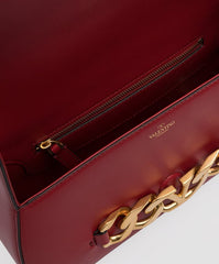 Garavani VLogo Leather Crossbody Bag (Red)