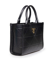 Handbag Symbol Medium Sized Tote Bag With Og Box & Dust Bag Black