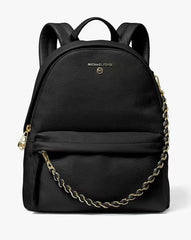 Premium Leather Slater Small Backpack (Black)