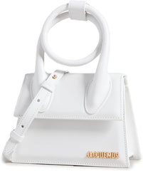 Le Chiquito Noeud Bag With OG Box Dust Bag & Extra Sling Belt (White - 138)